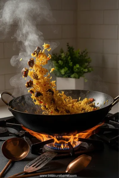 Asun Fried Rice Recipe - ingredients preparation