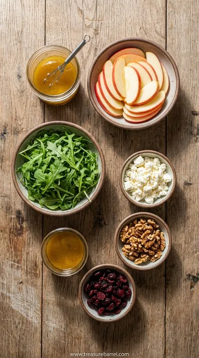 Autumn Harvest Honeycrisp Apple and Feta Salad Recipe - ingredients preparation