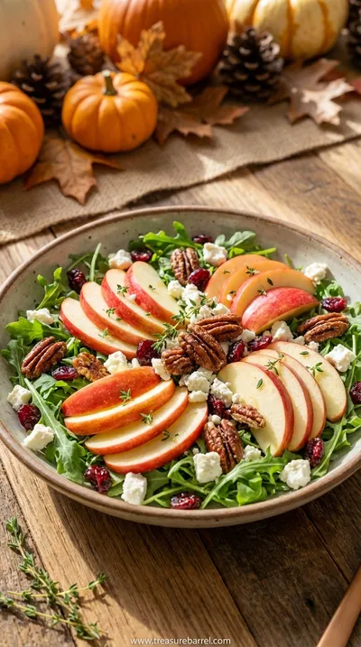Autumn Harvest Honeycrisp Apple and Feta Salad Recipe - ready to serve
