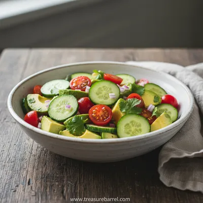 Avocado Tomato Cucumber Salad Recipe