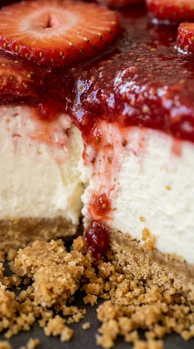 No Bake Strawberry Cheesecake Delight - ingredients preparation