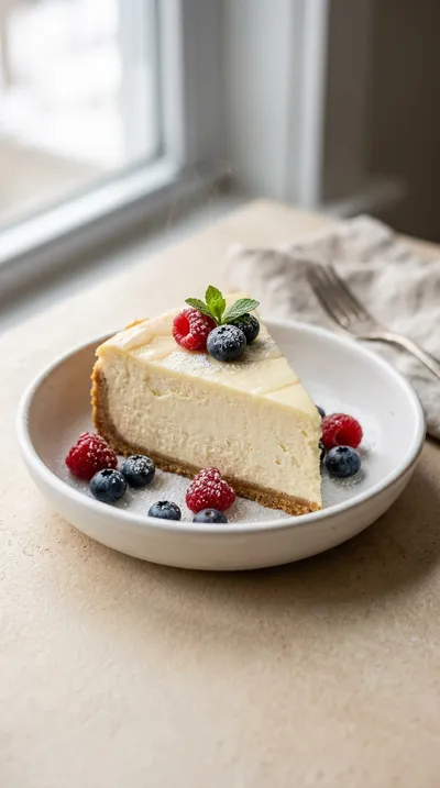 Tall Creamy New York-Style Cheesecake Recipe