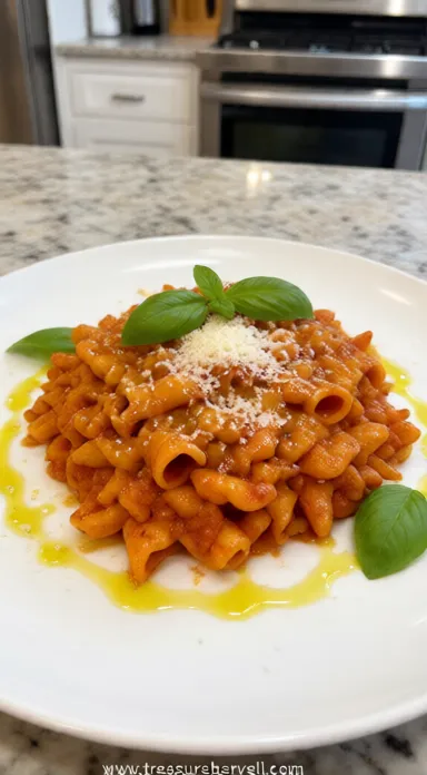 Baked Italian Sunset Pasta - ready to serve