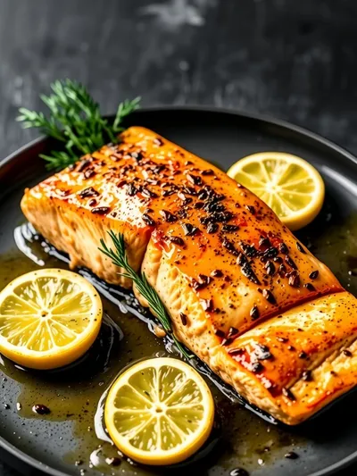 Baked Lemon Garlic Butter Salmon