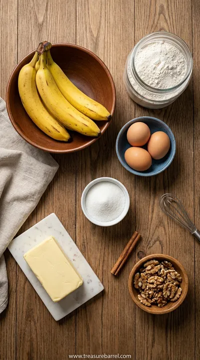 Banana Bread Recipe: So Easy, It's Bananas! - ingredients preparation
