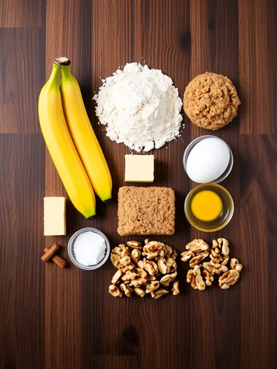 Extreme Banana Nut Bread Recipe - ingredients preparation