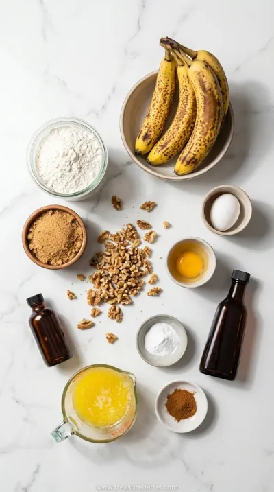 Easy One-Bowl Banana Bread Recipe: Moist & Delicious - ingredients preparation