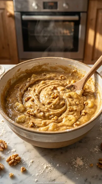 Easy One-Bowl Banana Bread Recipe: Moist & Delicious - cooking process