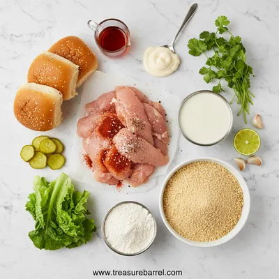 Bang Bang Chicken Sliders - cooking process