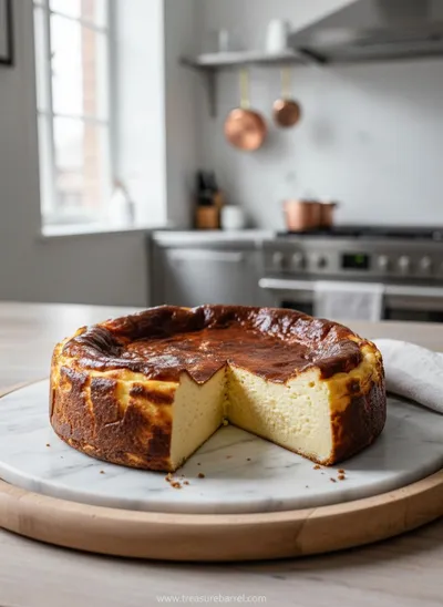 Basque Burnt Cheesecake – Creamy Caramelized Delight