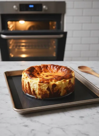 Basque Burnt Cheesecake – Creamy Caramelized Delight - ingredients preparation