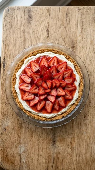 Strawberry Cream Cheese Pie – No‑Bake Easy Recipe - cooking process