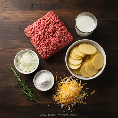 Beef and Potato Casserole Recipe - Hearty and Cheesy - cooking process