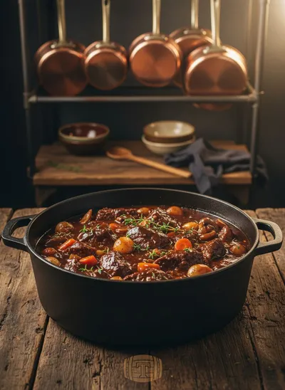 One Pot Beef Bourguignon