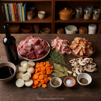 Beef Bourguignon Recipe - A Cozy Classic Comfort Meal - cooking process