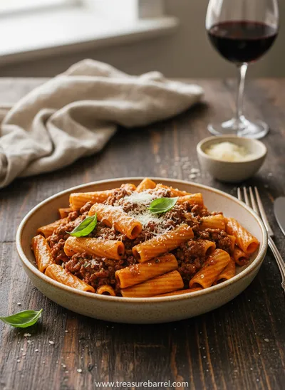 Beef Ragu Pasta Recipe in Tomato Sauce - ready to serve
