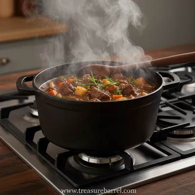 Beef Stew in a Bread Bowl Recipe - ingredients preparation