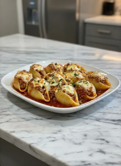 Beef Stuffed Shells – Creamy Ricotta Filling