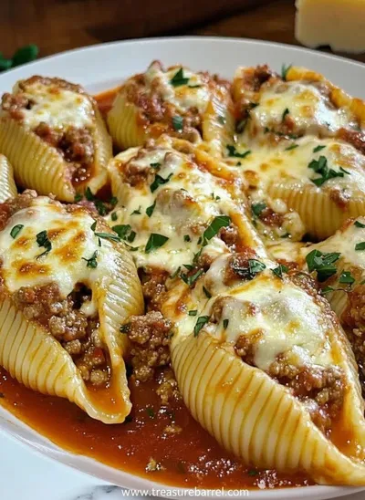 Beef Stuffed Shells – Creamy Ricotta Filling - ready to serve