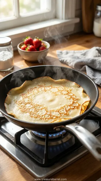 Best Crepe Recipe Easy And Delicious - cooking process