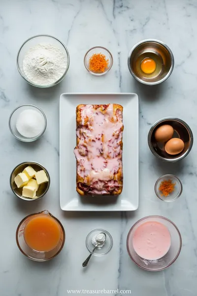 Blood Orange Loaf Cake - cooking process