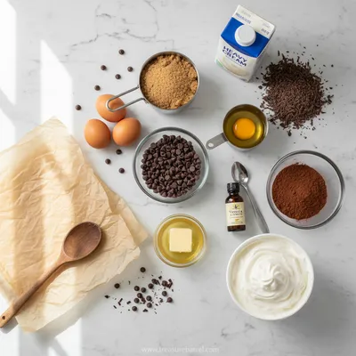 Brownie Ice Cream Cake - cooking process