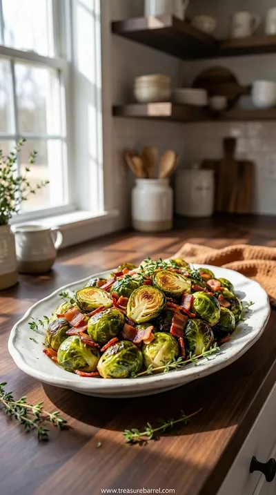 Brussels Sprouts with Turkey Bacon: Savory Side Dish