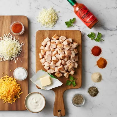Buffalo Chicken Cheese Bake – Flavorful Warm Meal - cooking process