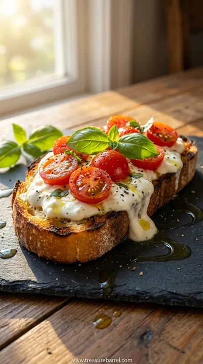 Burrata Bruschetta: Creamy Italian Appetizer Recipe
