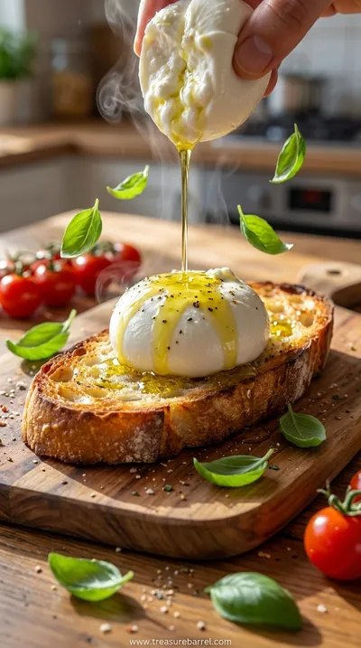 Burrata Bruschetta: Creamy Italian Appetizer Recipe - cooking process