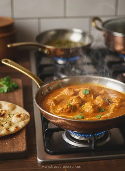 Butter Chicken with Naan - ingredients preparation
