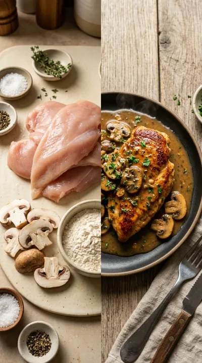 Chicken Marsala with Mushrooms – Classic Recipe - ready to serve