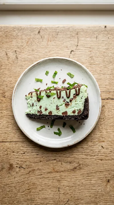 Mint Chocolate Cheesecake - cooking process