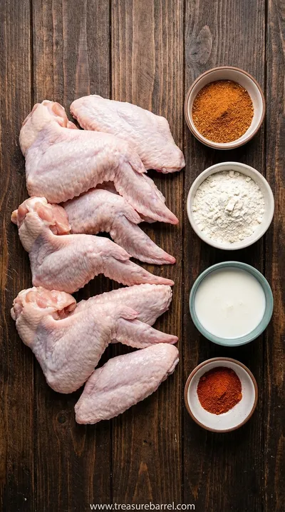 Cajun Fried Turkey Wings: Crispy & Flavorful Recipe - ingredients preparation