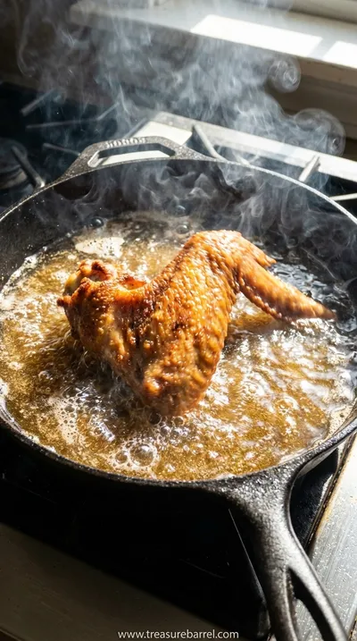 Cajun Fried Turkey Wings: Crispy & Flavorful Recipe - cooking process