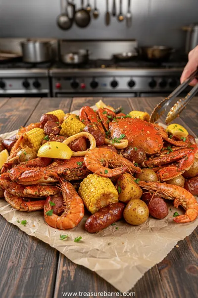 Cajun Seafood Boil Recipe With Savory Flavors - ready to serve