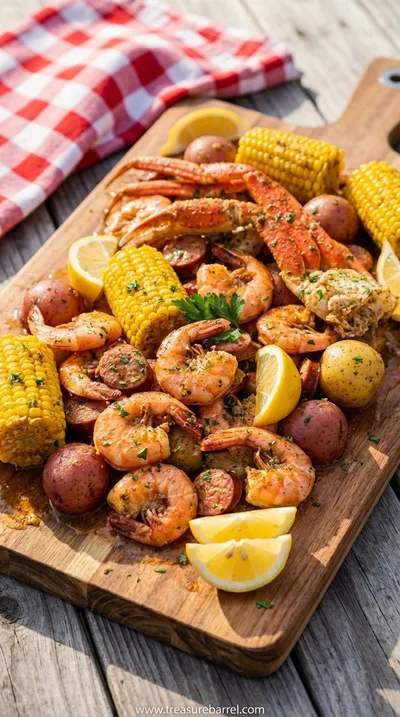 Cajun Seafood Boil with Garlic Butter Sauce