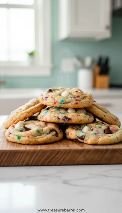 Cake Batter Chocolate Chip Cookies