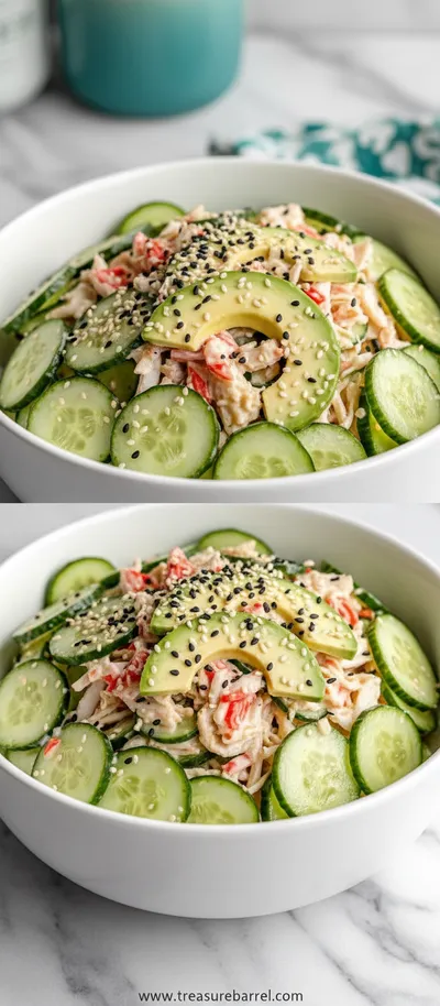 California Roll Cucumber Salad