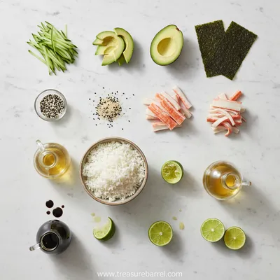 Easy California Roll Cucumber Salad - cooking process