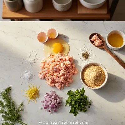Canned Salmon Patties Recipe - cooking process
