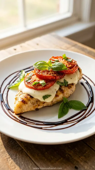 Caprese Chicken with Fresh Tomato and Basil Recipe - ready to serve