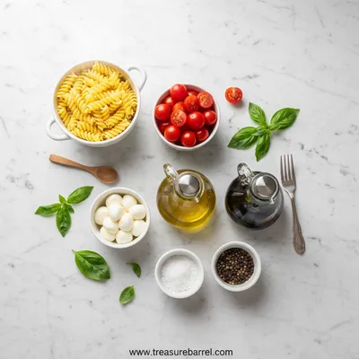 Easy Caprese Pasta Salad Recipe - cooking process