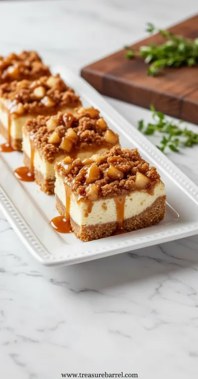 Caramel Apple Cheesecake Bars – Sweet, Creamy Dessert