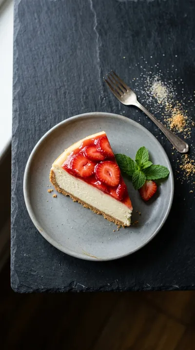 Creamy Strawberry Cheesecake – Easy & Elegant - cooking process