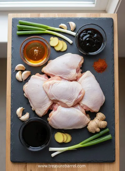 Char Siu Chicken – Sweet and Savory Asian Delight - ingredients preparation