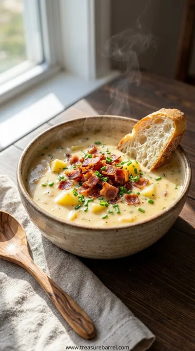Cheddar Garlic Herb Potato Soup: Cozy Comfort Food