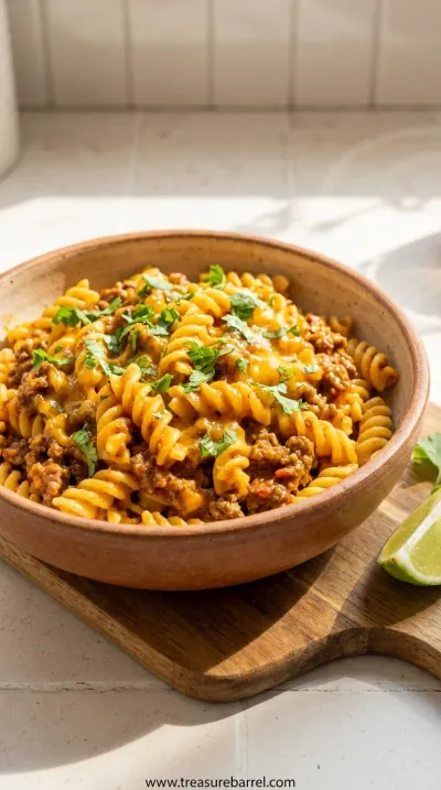 Cheesy Taco Pasta: Easy One-Pot Dinner Recipe