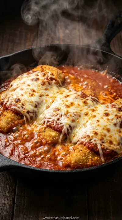 Easy Cheesy Chicken Parmesan Bake Recipe - cooking process