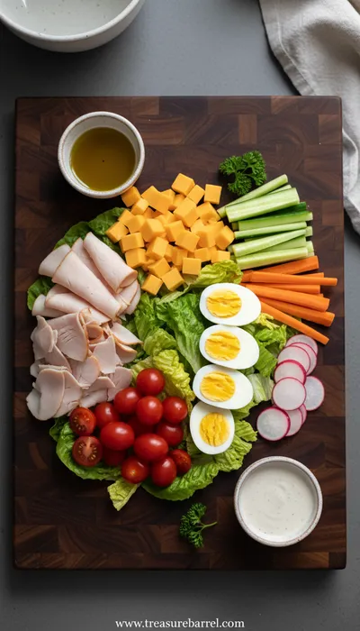 Easy Classic Chef Salad - cooking process